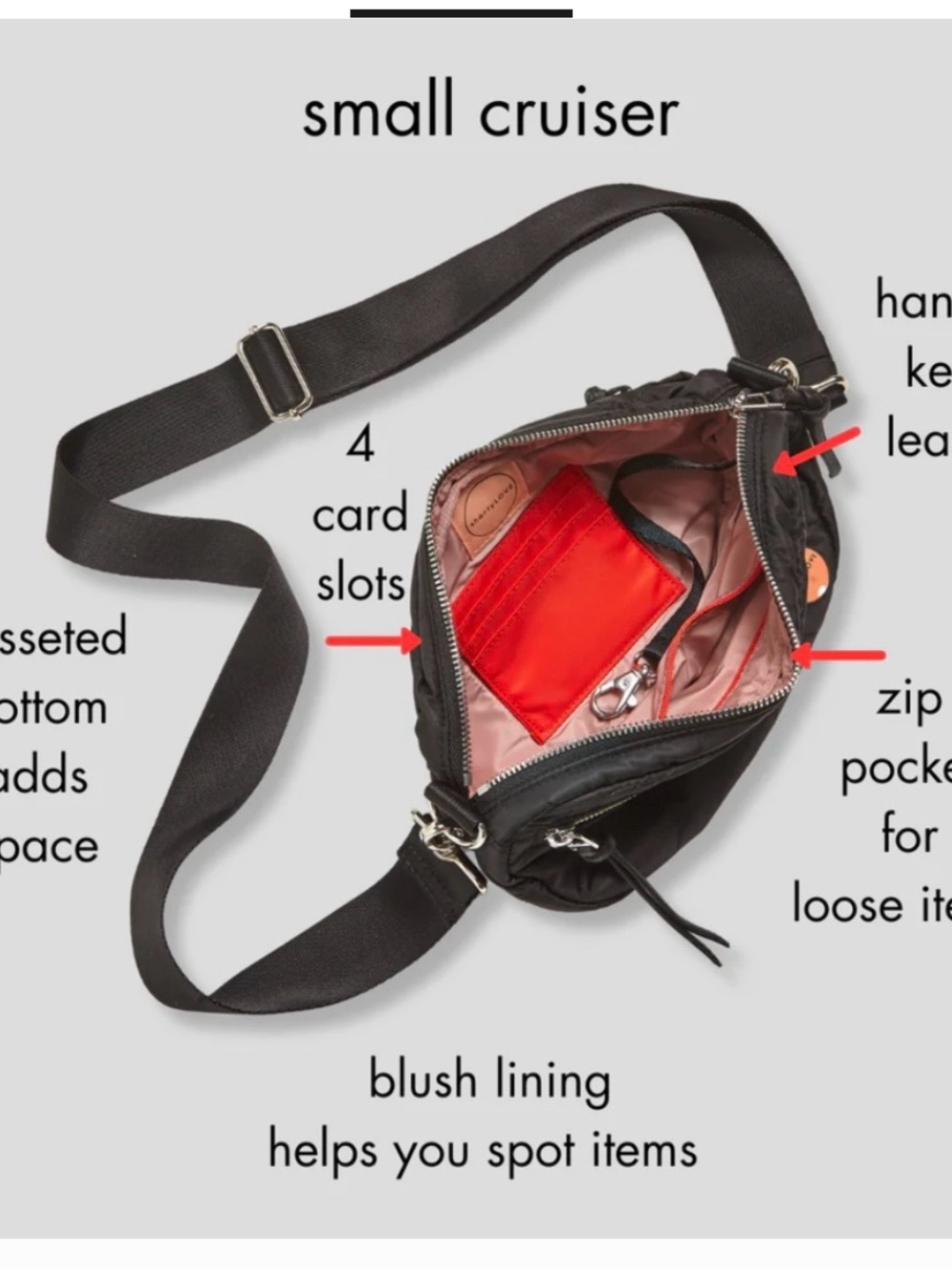 Shortylove Cruiser Small Quilted Crossbody Bag - Picture 5 of 6